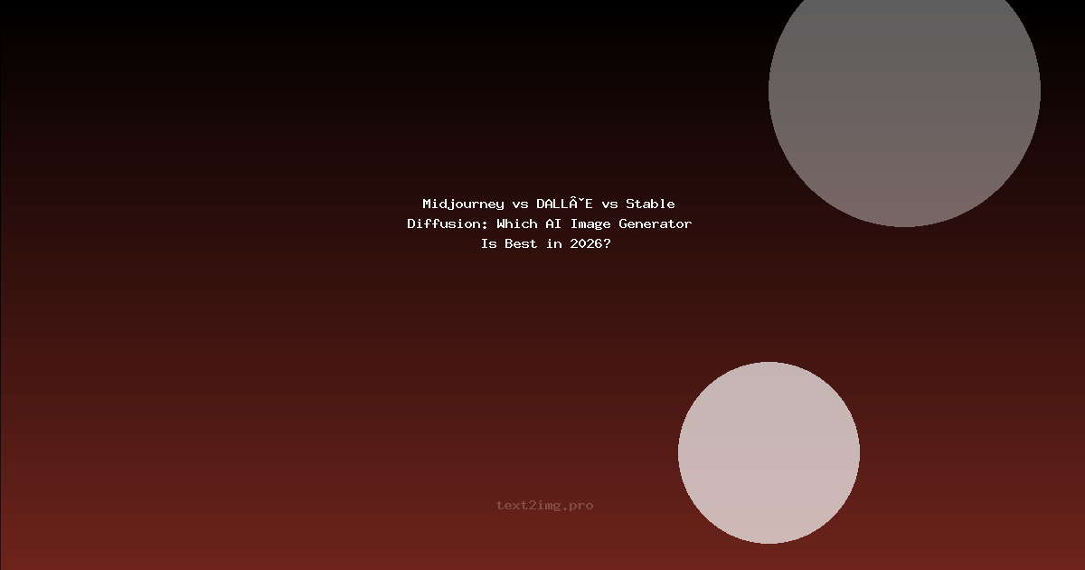 Midjourney vs DALL-E vs Stable Diffusion: Practical Comparison
