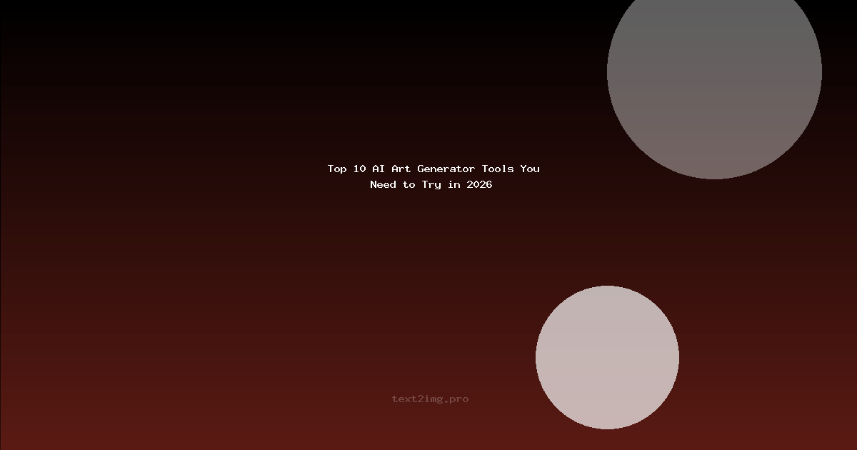 Top AI Art Generator Tools: How to Choose the Right One